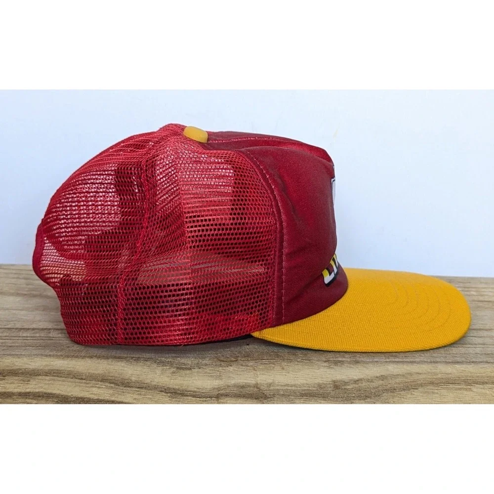 Vintage 1980s Kansas City CHIEFS Snapback Hat Red Logo New Era Trucker NFL Cap